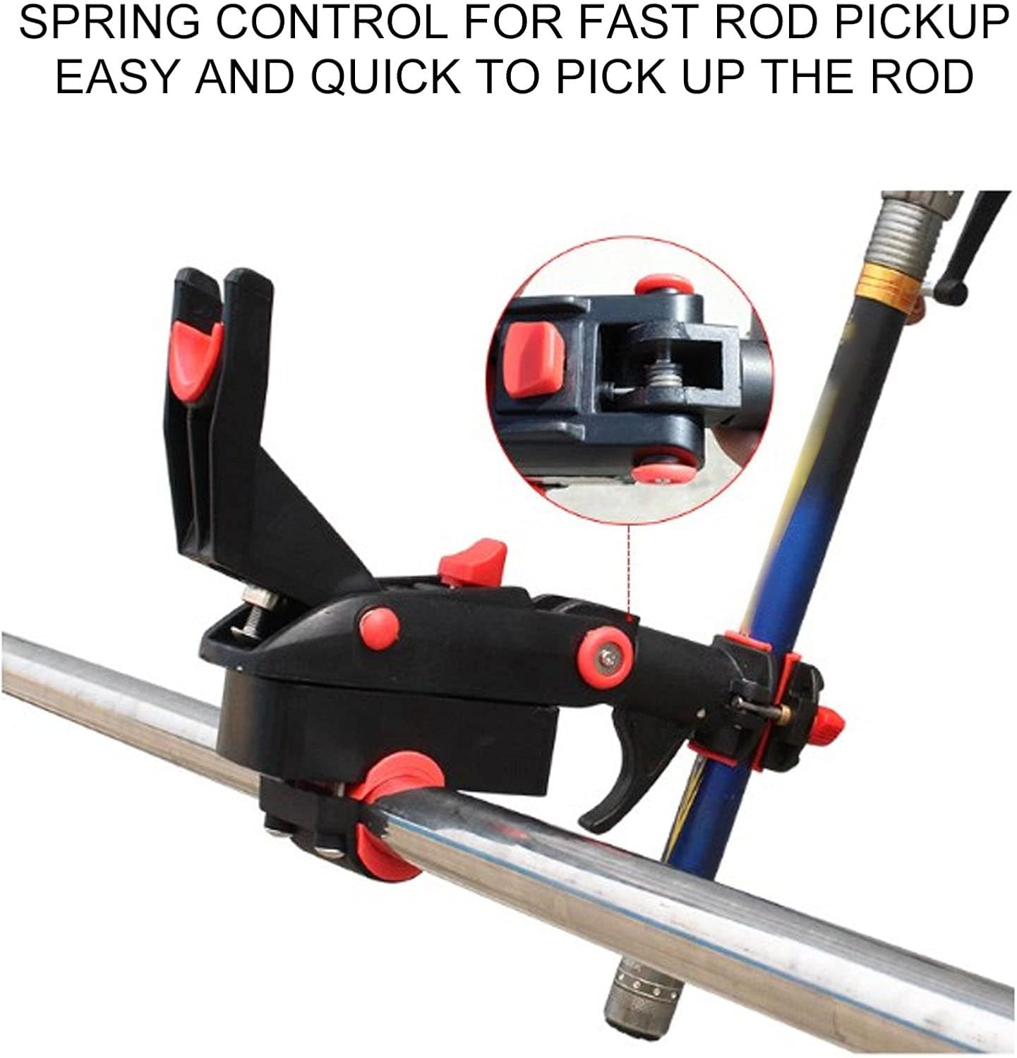 グランドフィッシングロッドホルダー 釣り竿ラック 木製ホルダー ロッドガレージ ウォールマウントロッドラック オーガナイザー 釣り竿 ロッドホルダー  ロッドスタンド ボート用品 釣り竿 竿立て 釣り道具 多機能 高品質PVC ラックインサーター アクセサリー ベルト付き ... 釣り竿ラック 折りたたみホルダー 耐摩耗性 360°回転 調節可能な釣り竿ホルダー ヨット用 ソフトタッチ (L、60x60x28c