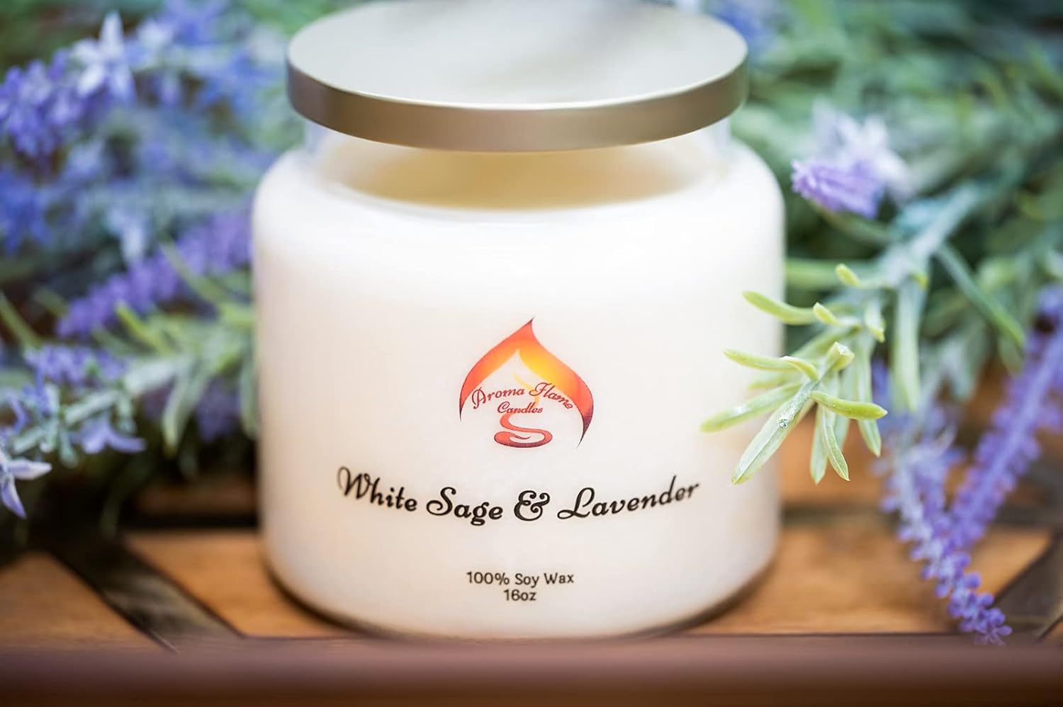 Aroma Flame Candles Handcrafted Soy Wax Candles 16oz Pet Safe NonToxic Candles