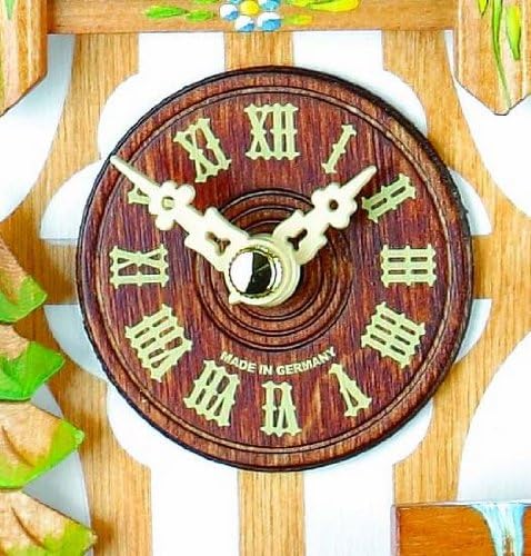 German Cuckoo Clock Quartz-movement Chalet-Style 8 inch - Authentic black forest cuckoo clock by Trenkle Uhren