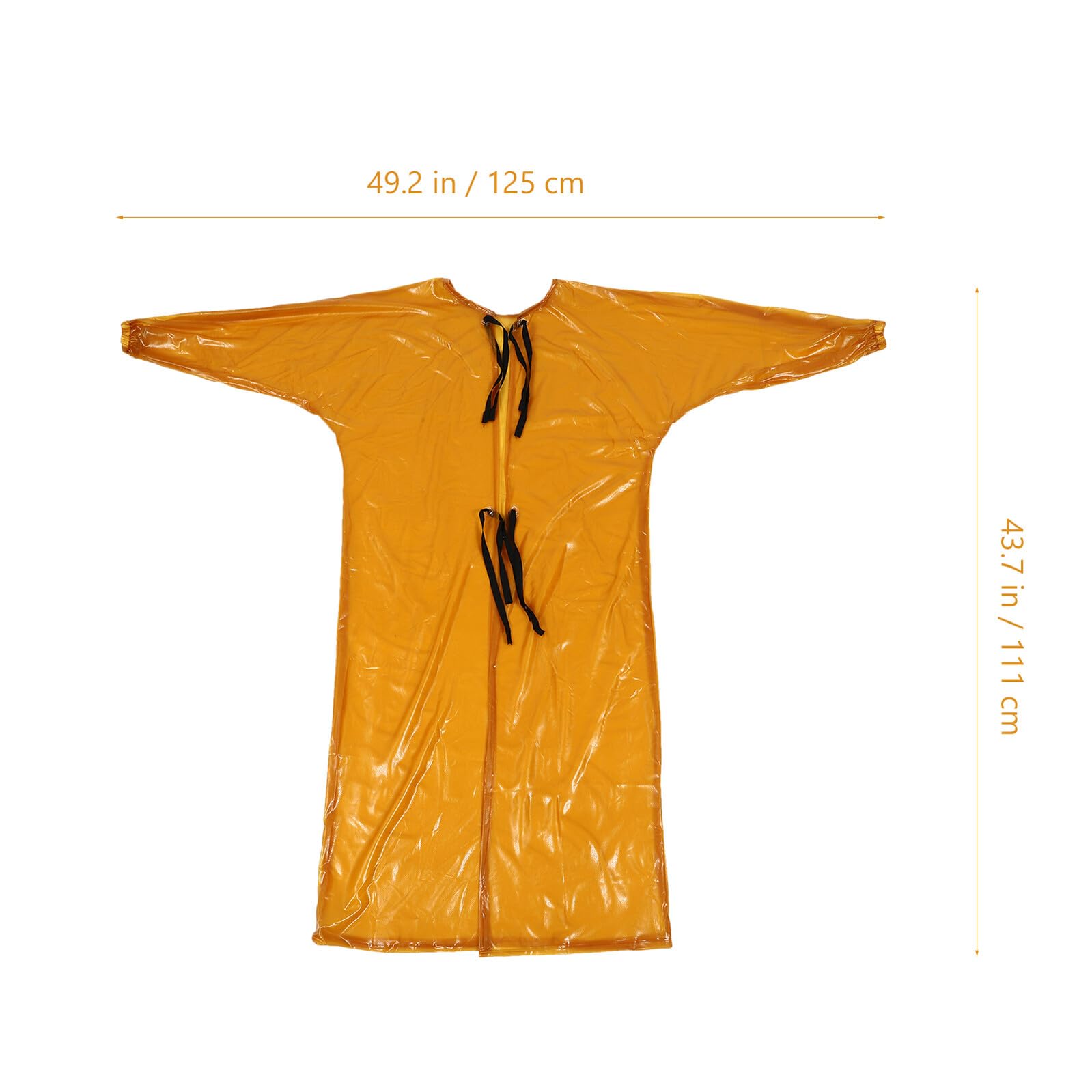 Spritzwassergeschützte PVC Schürze mit Elastischen Bündchen Gelb