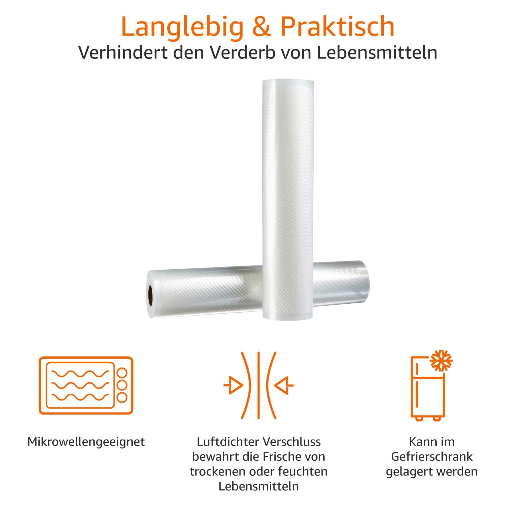 Besuche den Amazon Basics- Amazon Basics 30 cm x 600 cm, 2 Rollen für Vakuumierer in use