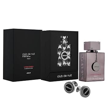 Armaf Club De Nuit Intense Limited Edition for Men Parfum Spray, 3.6 Ounce with Cufflinks