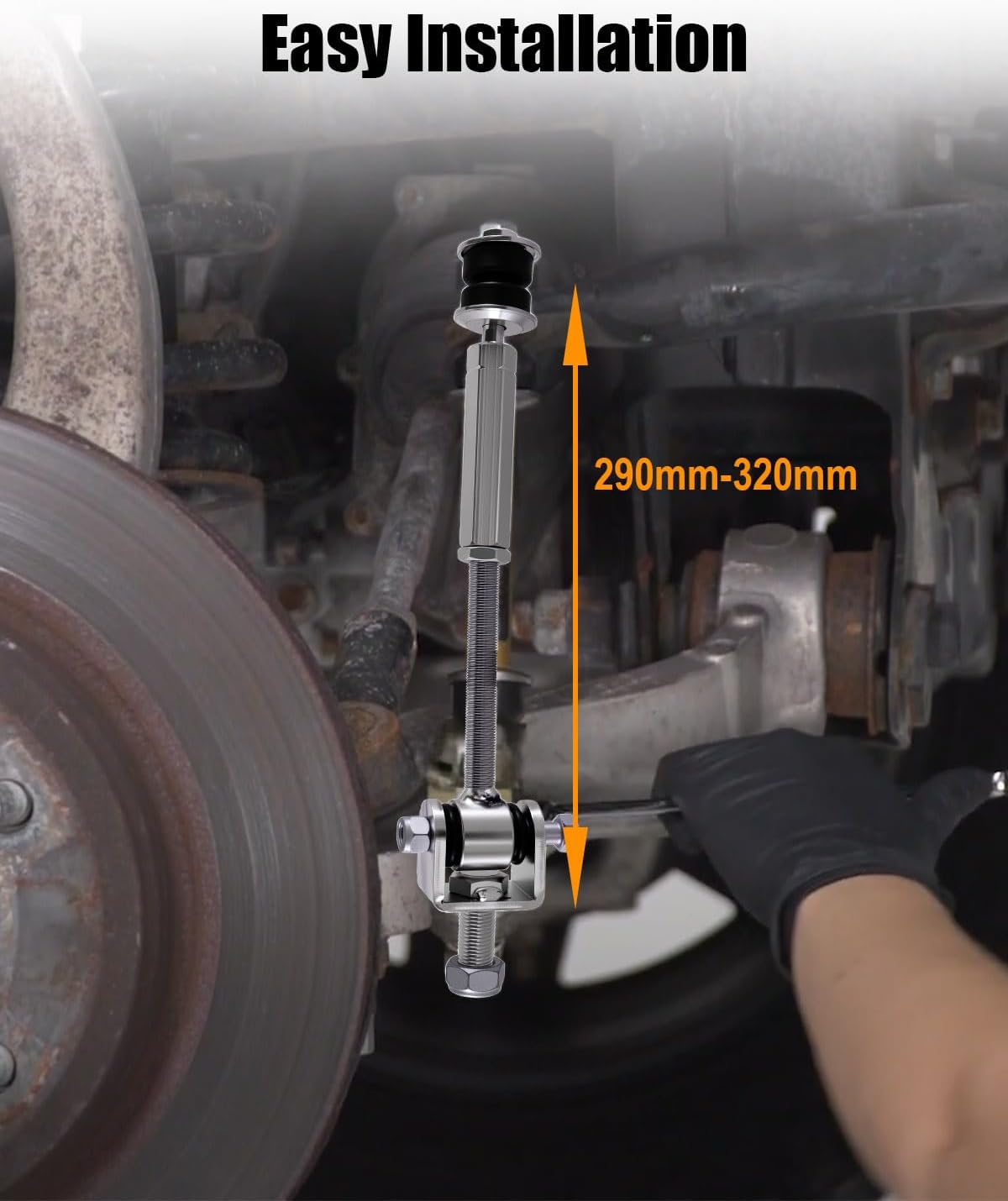 Sway Bar End Link Kit Adjustable 4-6" Lifted Fit for Chevy Silverado GMC Sierra 1500 1500HD 2500 2500HD 3500 Fit for Suburban 1500 Tahoe Yukon Avalanche