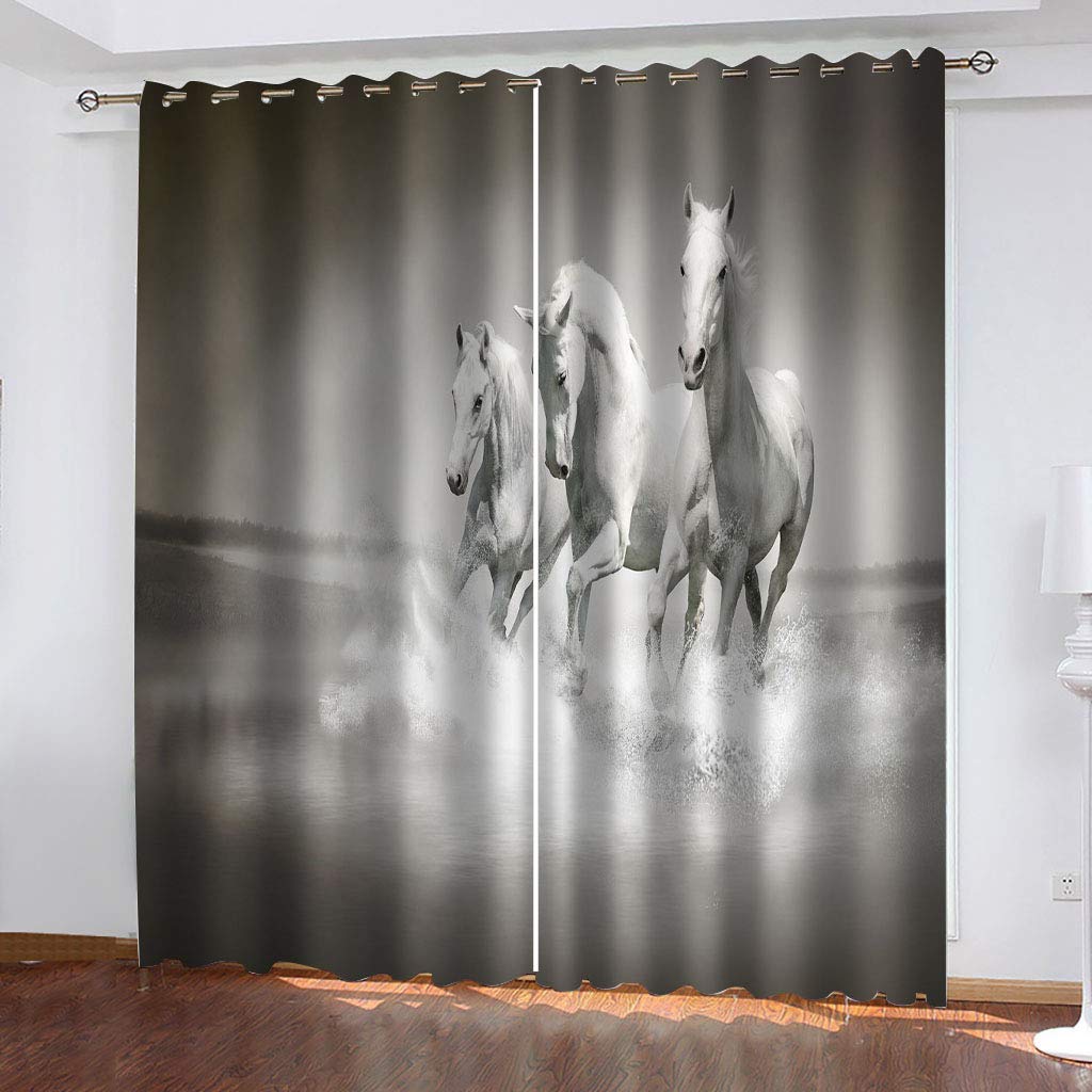 Rideau occultant à oeillets 234x230 cm rideaux isolants thermiques salon 3D