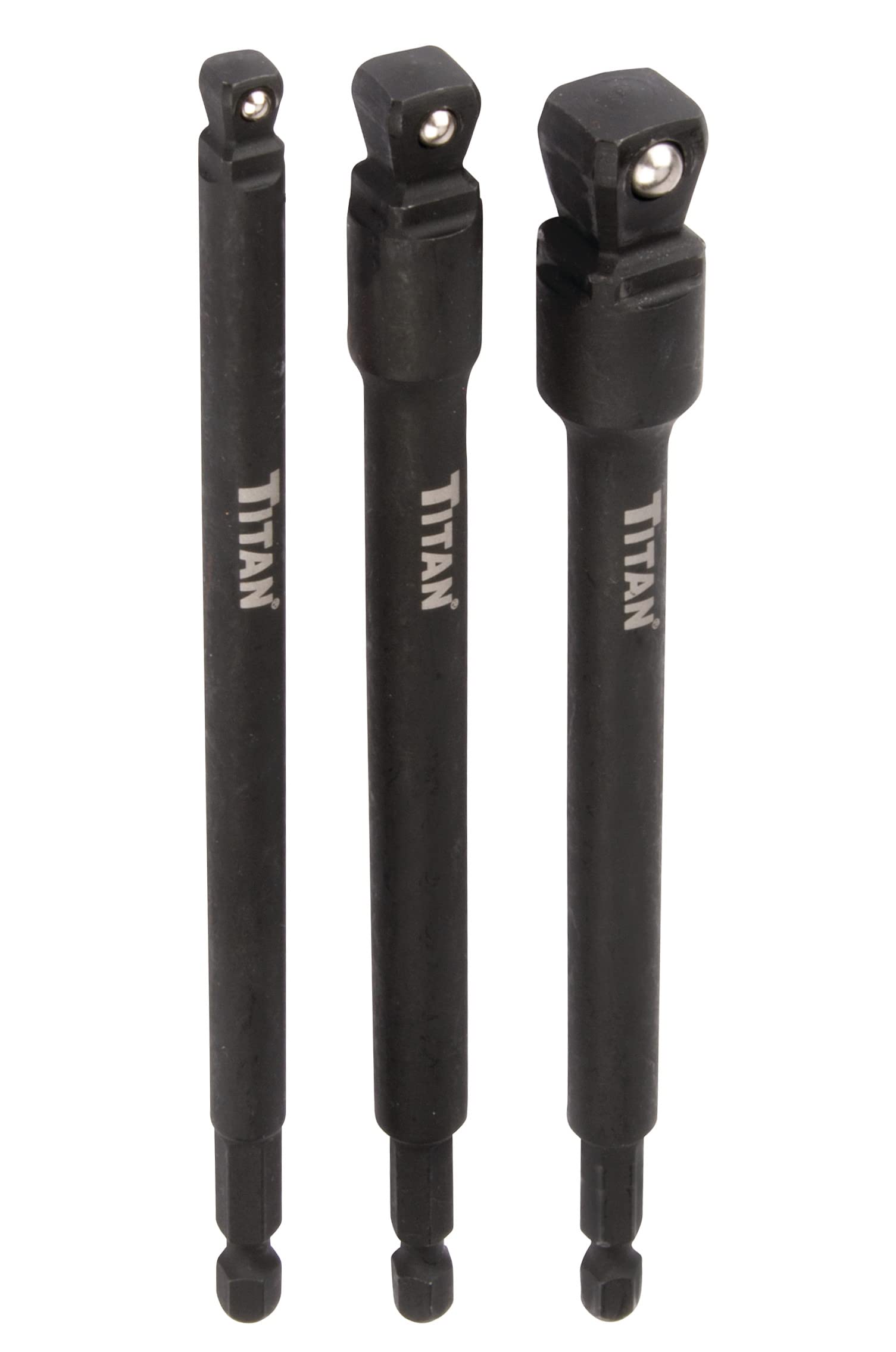 Titan 49006 6" Impact Wobble Socket Adapter Set - 3Piece