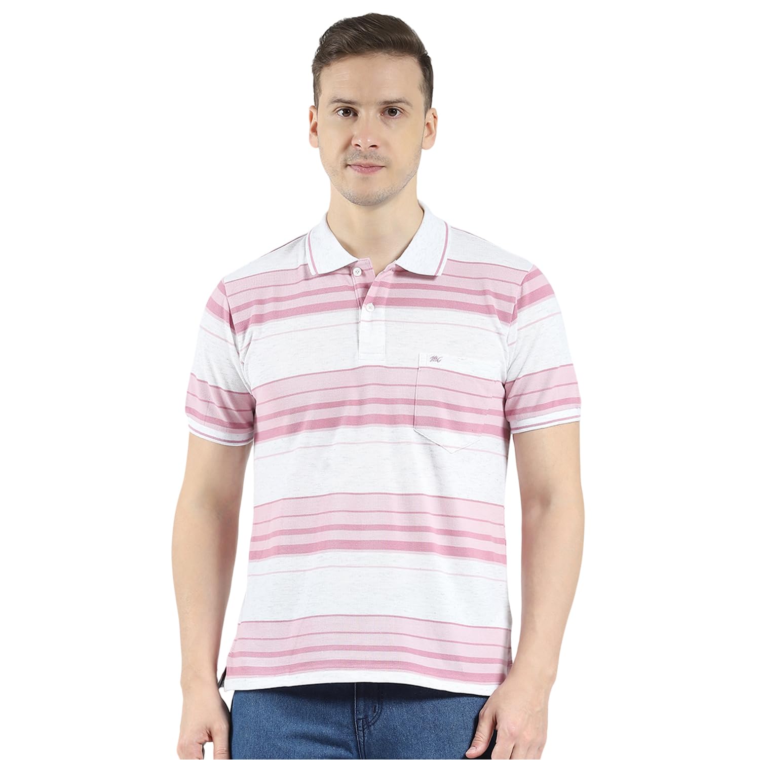 monte carlo Men's Regular Fit Striped Polo T-Shirt | Half Sleeve | Collared Neck | Casual Wear T Shirt for Men's-picture-45