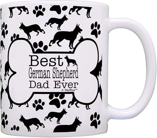 german shepherd dad mug