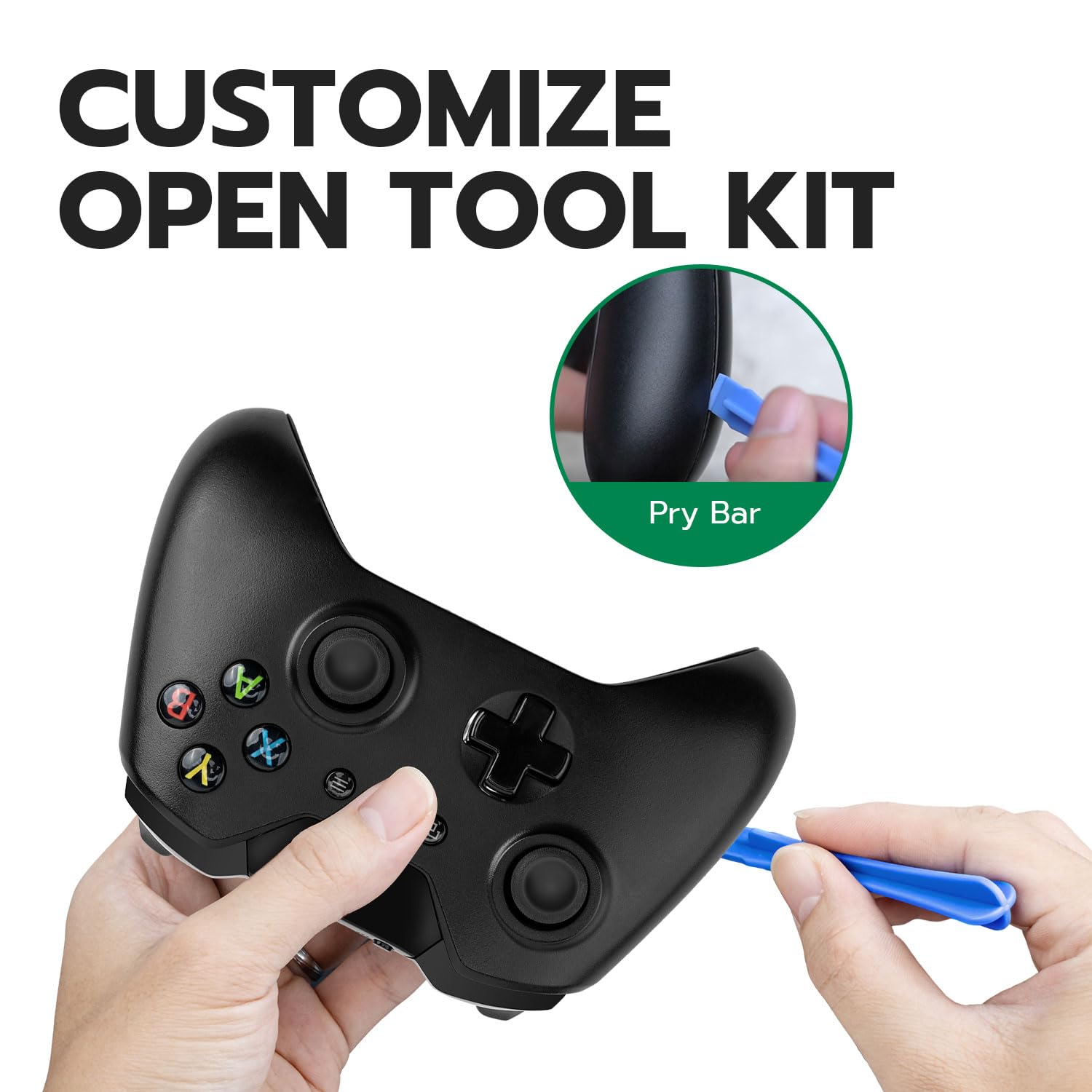 Tolesum Kit De Reemplazo Analógico Para Joystick Tmr Effect Para Mando Xbox Series X/S, Xbox One Y Xbox One X/S Con Herramientas De Reparación (Se Requiere Soldadura) – Negro