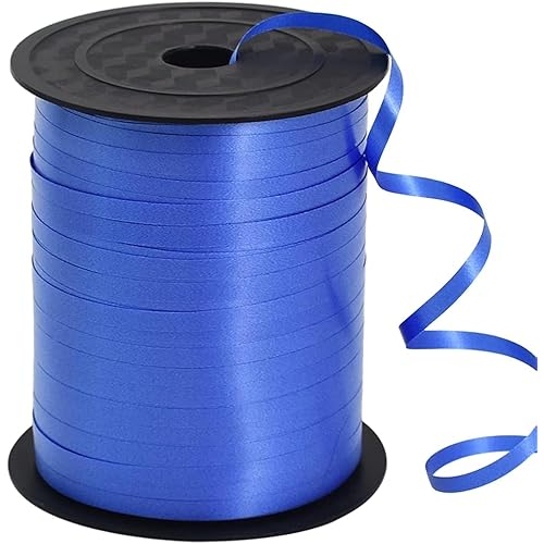 TONIFUL 500 Yards Curling Ribbon-Balloon Ribbon-Balloon String for Art&Craft Decor,Gift Wrapping,Ribbons and Bows for Christmas New Year Birthday Gifts (Blue)