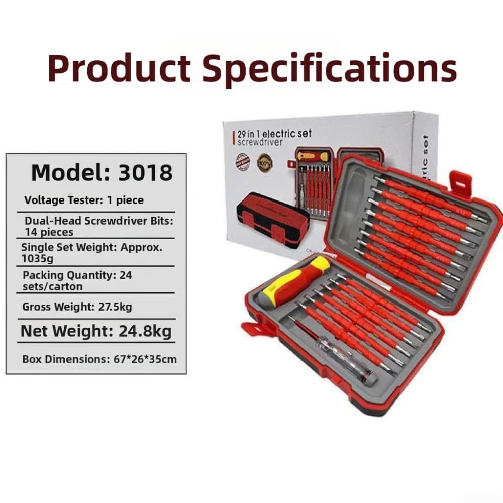 Set Cacciaviti Isolati 29 Elettrici Set Cacciaviti Isolati 29