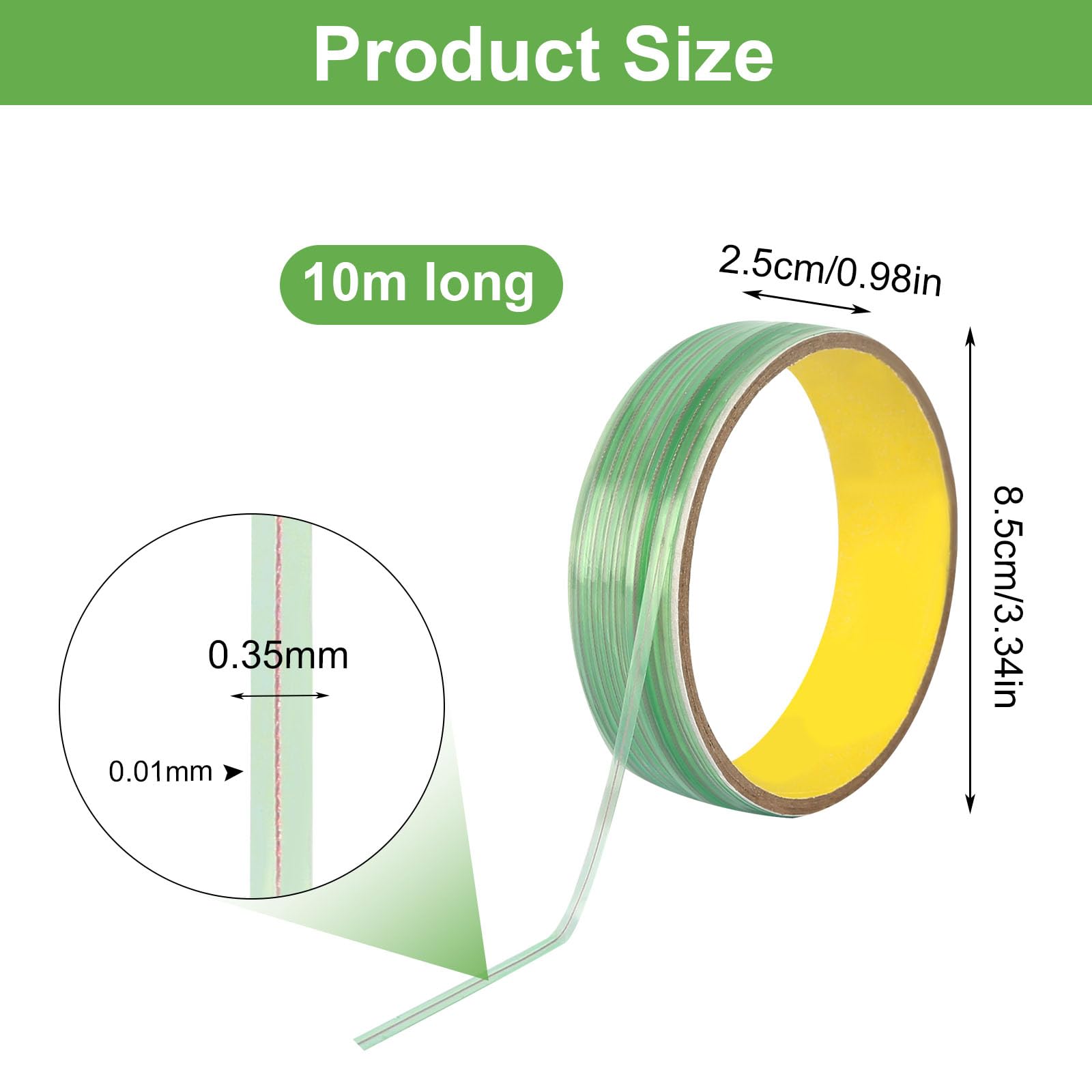Cinta Knifeless 10M Con Rascador - Corte Sin Cuchillo Para Vinilo Y Wrapping De Auto