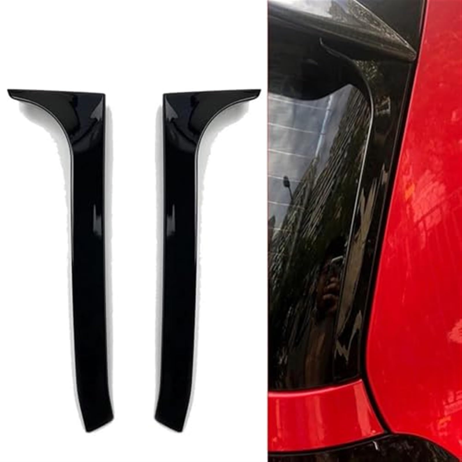 Spoiler samochodowy, do VW, do Golfa, MK6 6 GTI R GTD 2009-2013 Osłona tylnego okna samochodu, spoiler boczny, naklejka, wykończenie płetwy ogonowej Spojler samochodowy