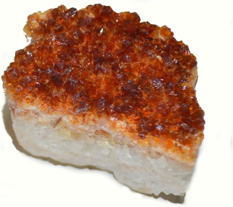 Sparkling Natural Citrine Crystal Druze Cluster From Brazil - Healing and Success