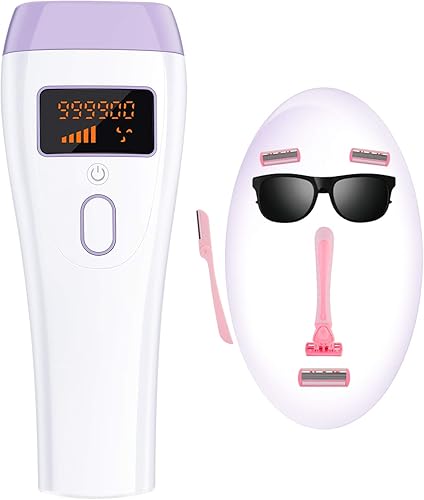 OOWOLF at Home - Sistema de depilación permanente IPL, 999,900 destellos sin dolor, tratamiento profesional, dispositivo de depilación para mujeres