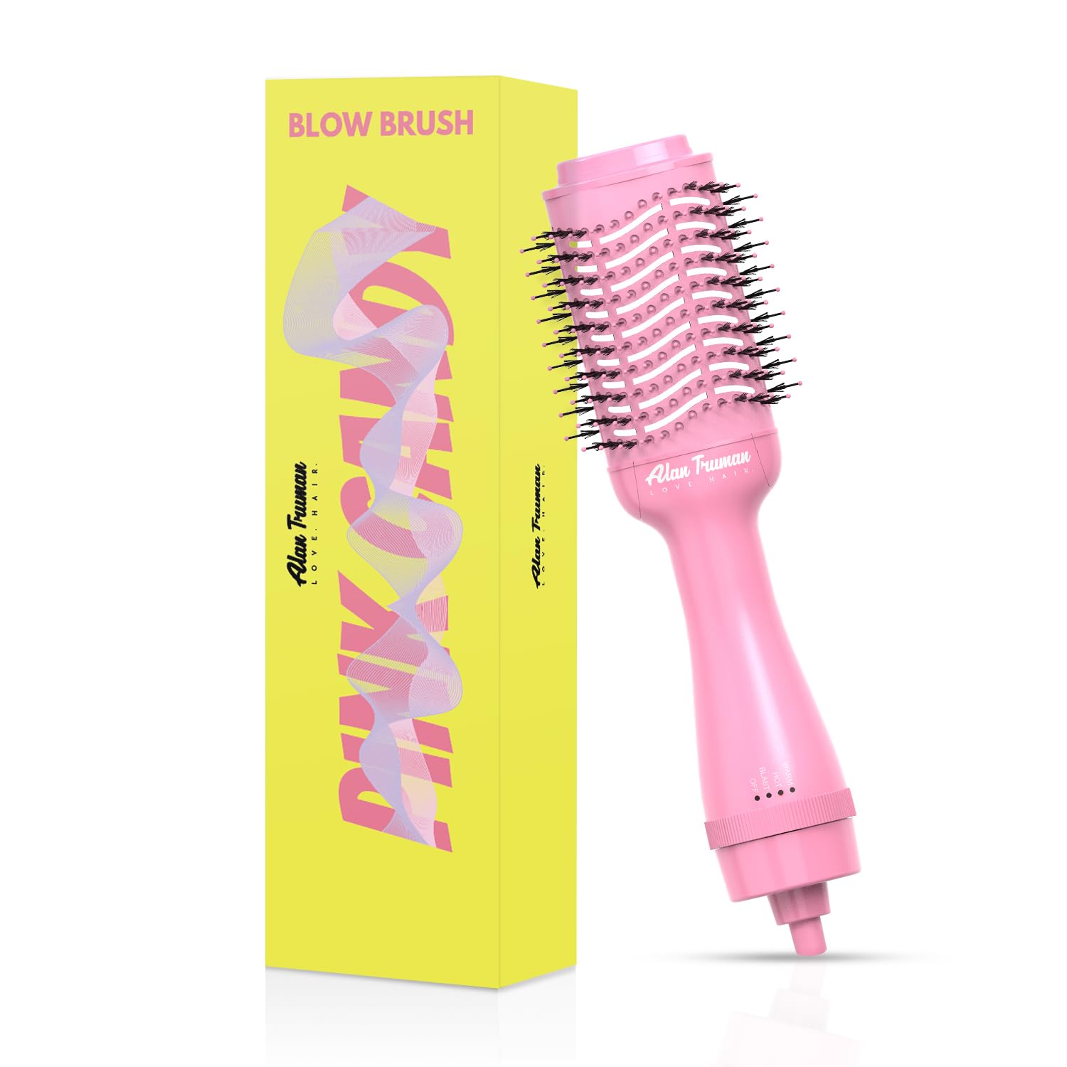 Alan Truman The Blow Brush Pastel Pink | 1100 Watts | Dryer In The Form Of A Brush| A 6 in 1 Multistyler| Two Layered Bristles For Salon Like Blow Style| 3 Tempeature Settings| Salon Like Blow Dry At Home| Ensures Frizz Free Styling| Light Weight And Easy To Use| Suitable For Every Hair Type-image-12