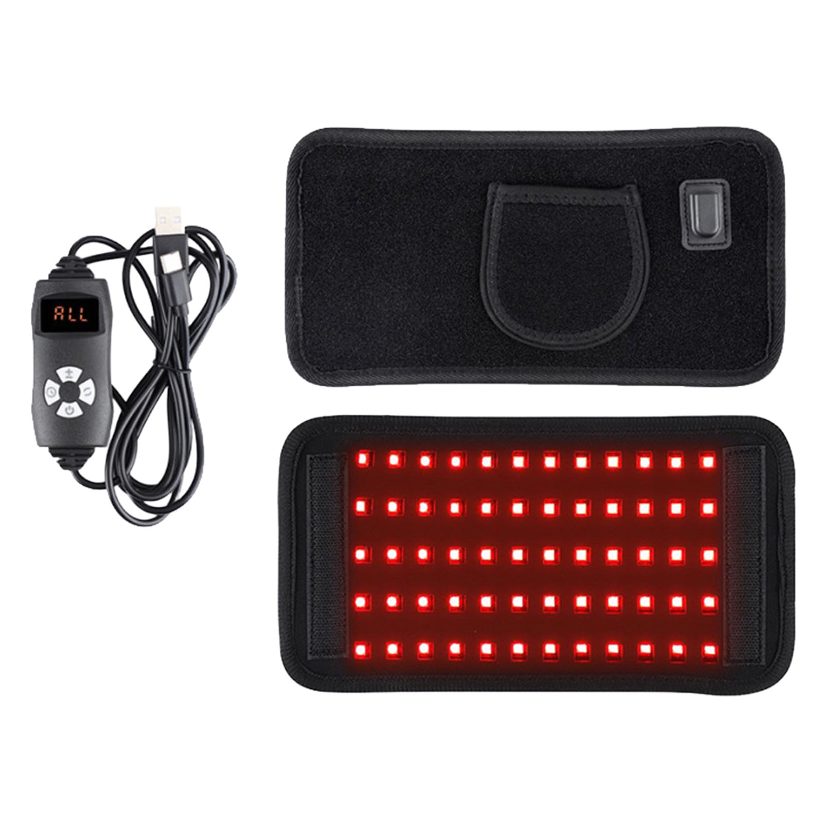 Envoltura de brazo de terapia de luz roja – Dispositivo infrarrojo de 660/850 Nm para alivio del dolor y recuperación, cinturón ajustable para brazos, rodillas, piernas y curación muscular.