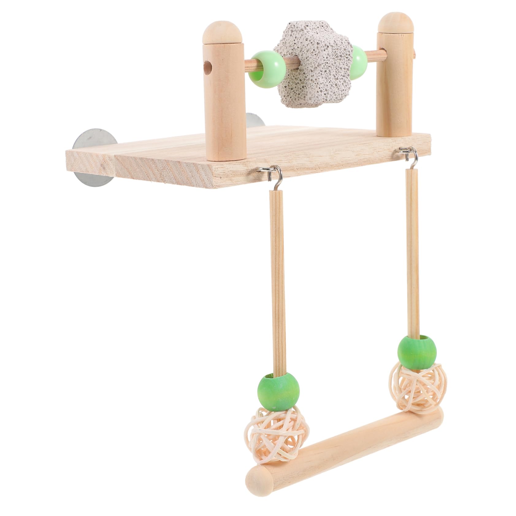 GRIRIW Funny Bird Swing Parrot Swing for Bird Cage Balance Training Durable Play Stand for Healthy Exercise Coordination