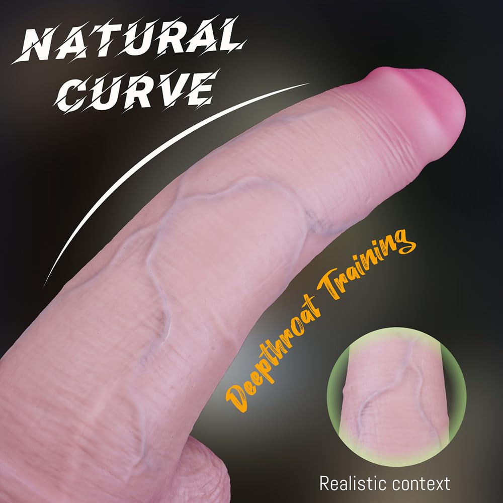25cm Groß Realistischer Dildo XXL Anal Dildo Sexspielzeug Dicker Dildo mit starkem Saugnapf Analdildo Perfekt Echte Adern Und Erhabene Hoden Echte Penisnachbildung Analstimulation Erotik Sex Toy