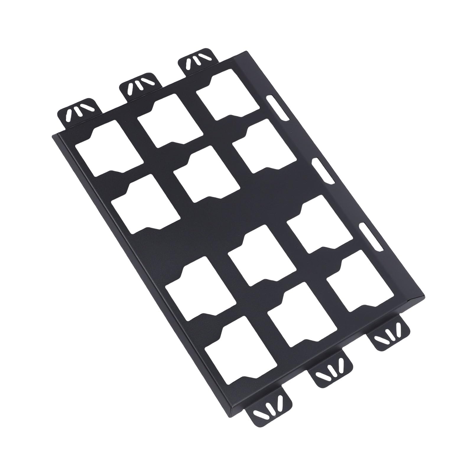 Generic Skrzynka Narzędziowa ze Stopu Aluminium Płyta Montażowa Wszechstronne Rozwiązanie do Przechowywania do Domowego Warsztatu Montaż ścienny lub Podłogowy 13,4 X 21,9 Cala (BLACK)