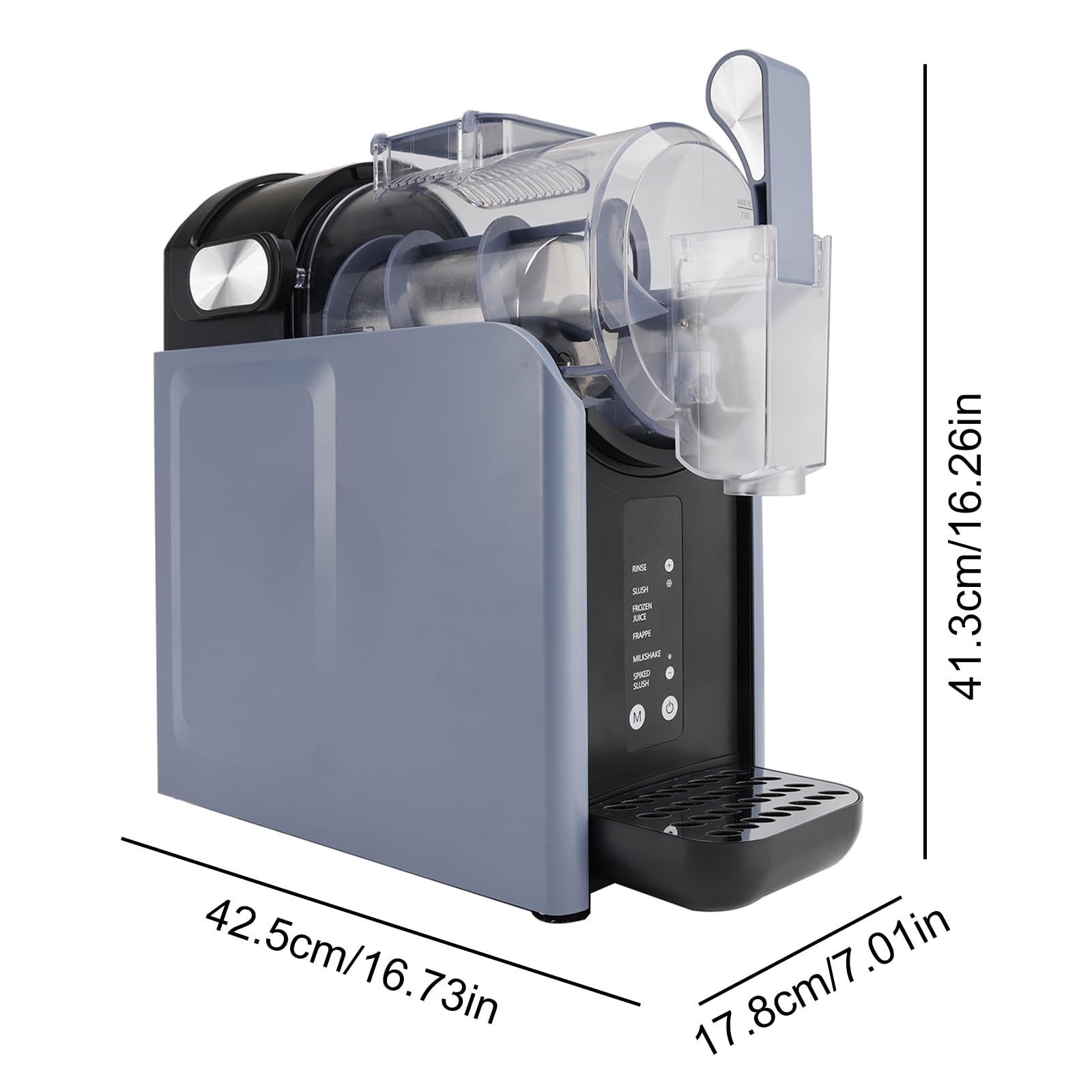 2L Slushy Maker – Frozen Drink Maschine mit 5 Programmen für Slush, Milkshakes, Iced Coffee, Alkoholfreie Getränke, Selbstreinigungsfunktion, Für Zuhause