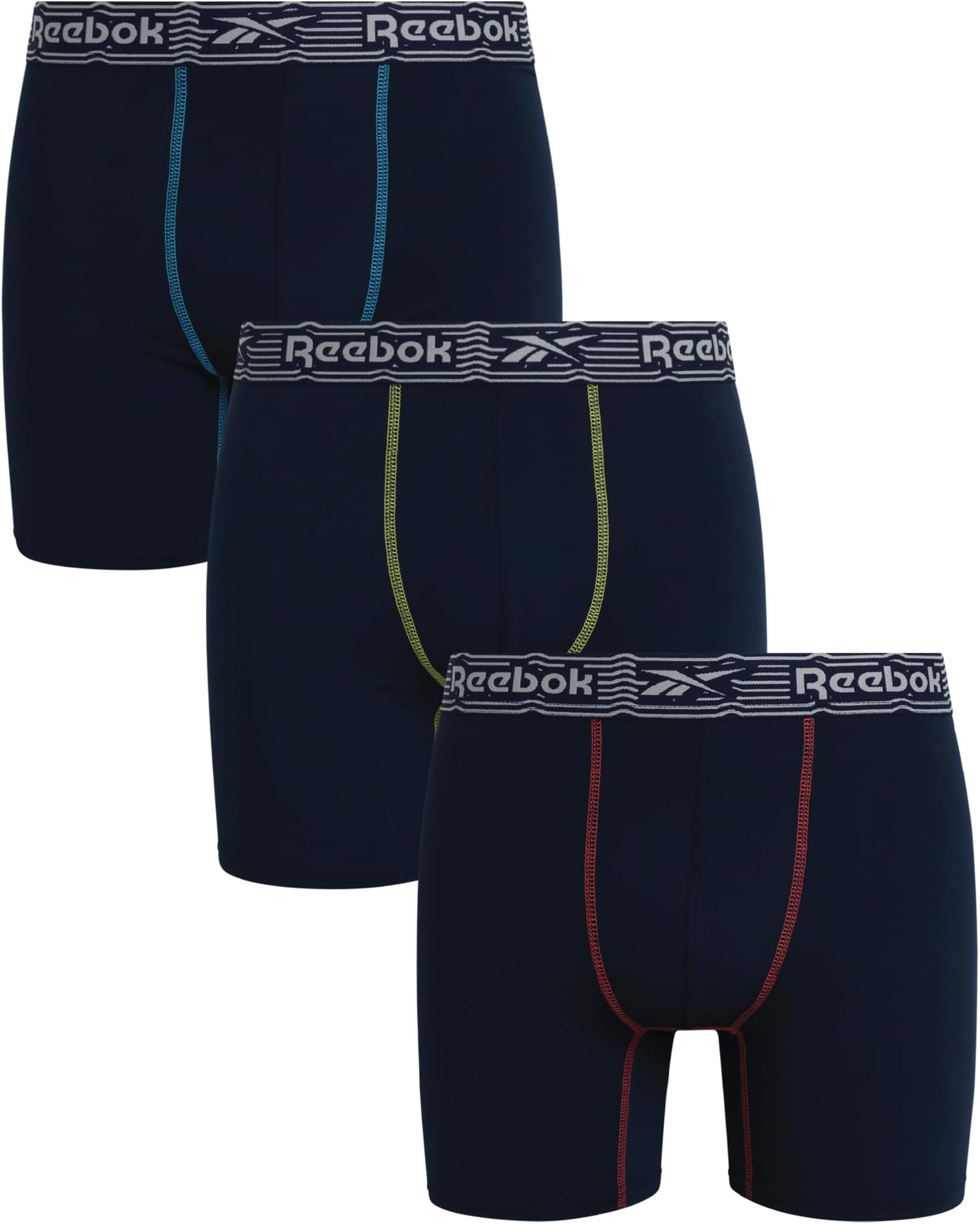 Reebok Mens Performance Boxer Briefs - 3 Pack