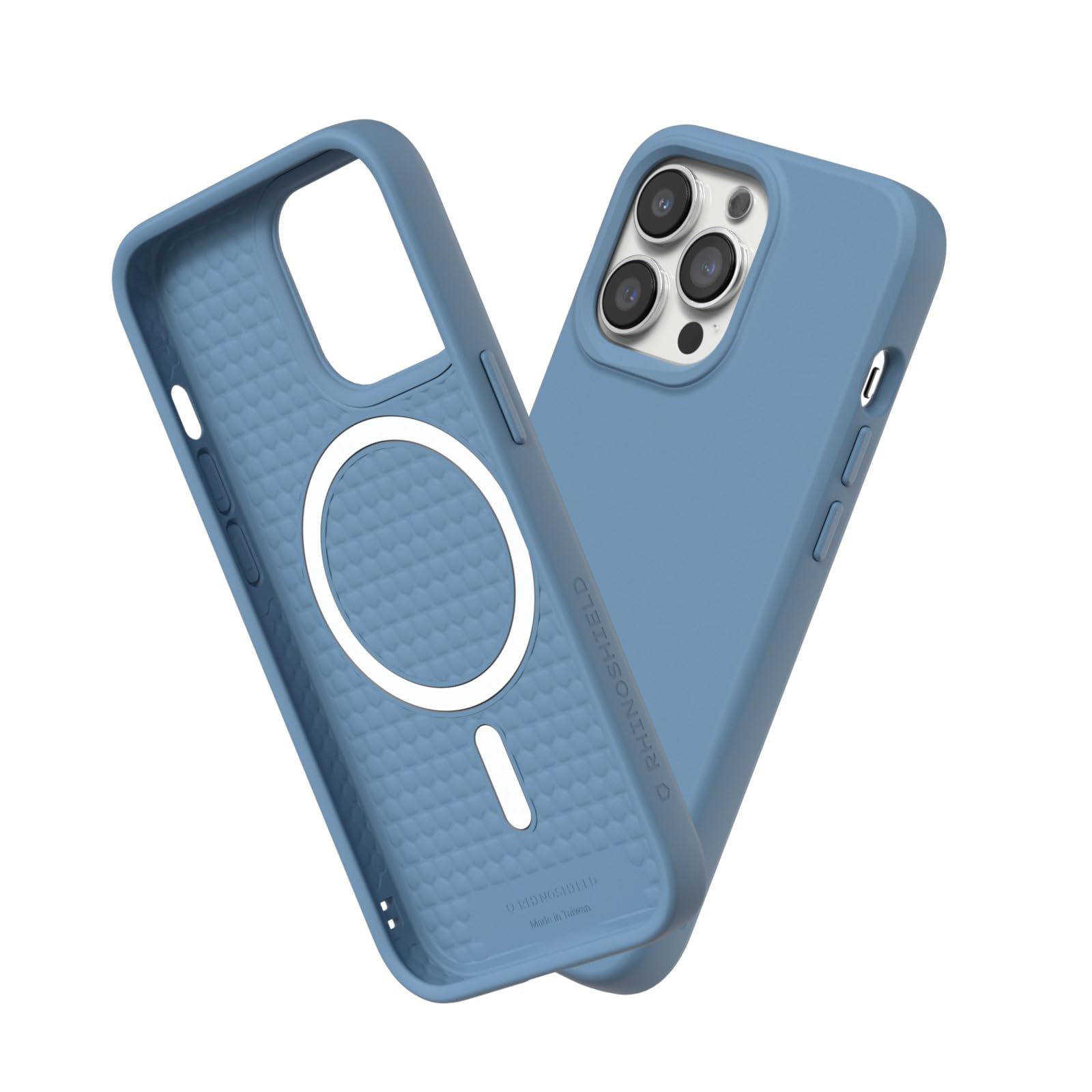 Coque iPhone 13 Pro RhinoShield Antichoc Fine Magsafe Bleu Marée Mate - 6