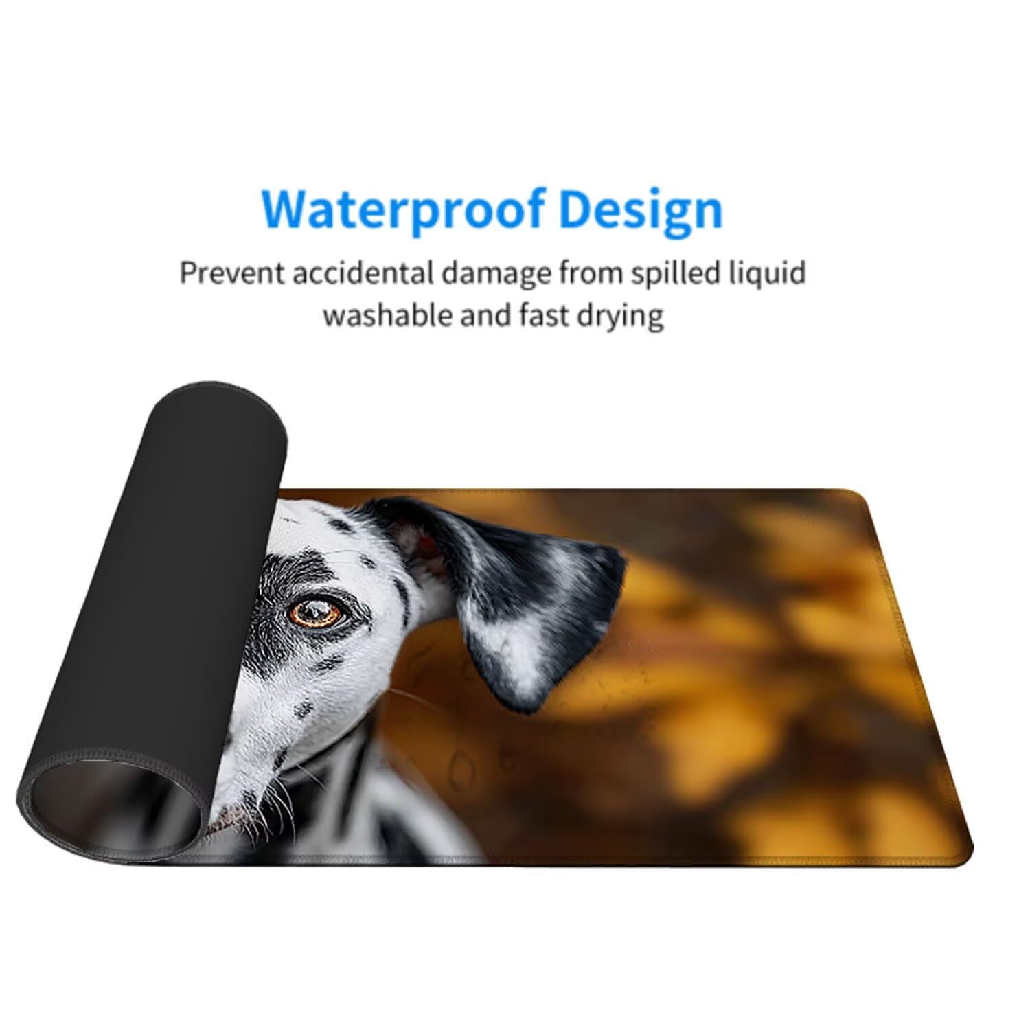 Podkładka pod mysz ze zwierzętami pod mysz pod mysz do gier XXL 1400 x 600 x 3 mm podkładka pod mysz gumowa podkładka dla psa duża podkładka pod rękę dla graczy akcesoria wodoodporne PC, do klawiatury