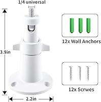 Vista 6 de Soporte de montaje universal para cámara de seguridad, soporte de metal de pared ajustable para interiores y exteriores, compatible con Arlo Pro/Pro