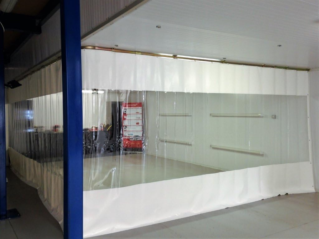 WAREHOUSE PVC CURTAIN WALL COVER (650GM/SQ.M) CLEAR PVC WINDOW AND RAIL SYSTEM