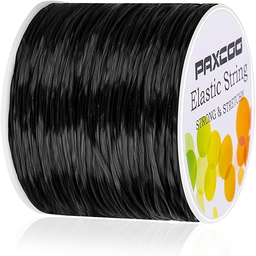 PAXCOO Cuerda elástica de 0.069 pulgadas para pulseras, cuerda elástica mágica y elástica, hilo de joyería para pulseras de amistad, collares,