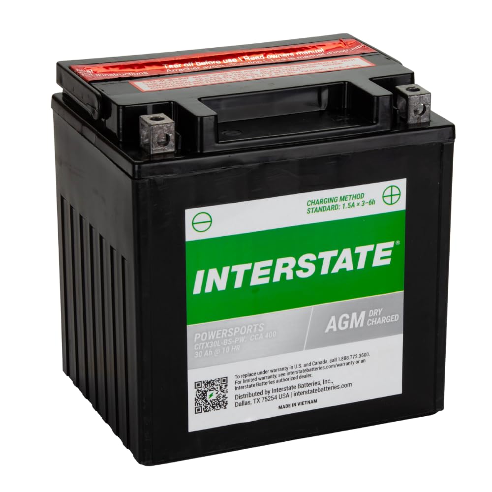 Interstate Batteries CYIX30L-BS with charging method