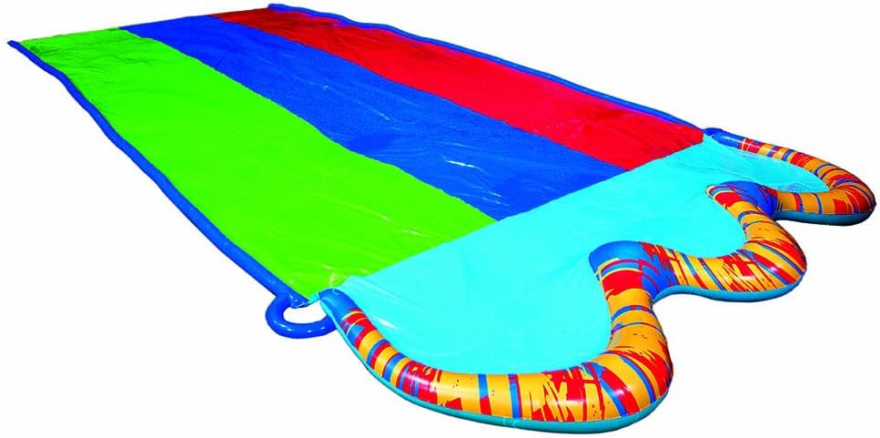 Banzai Triple Racer Water Slide 3 Racing Lands and Splash Pool