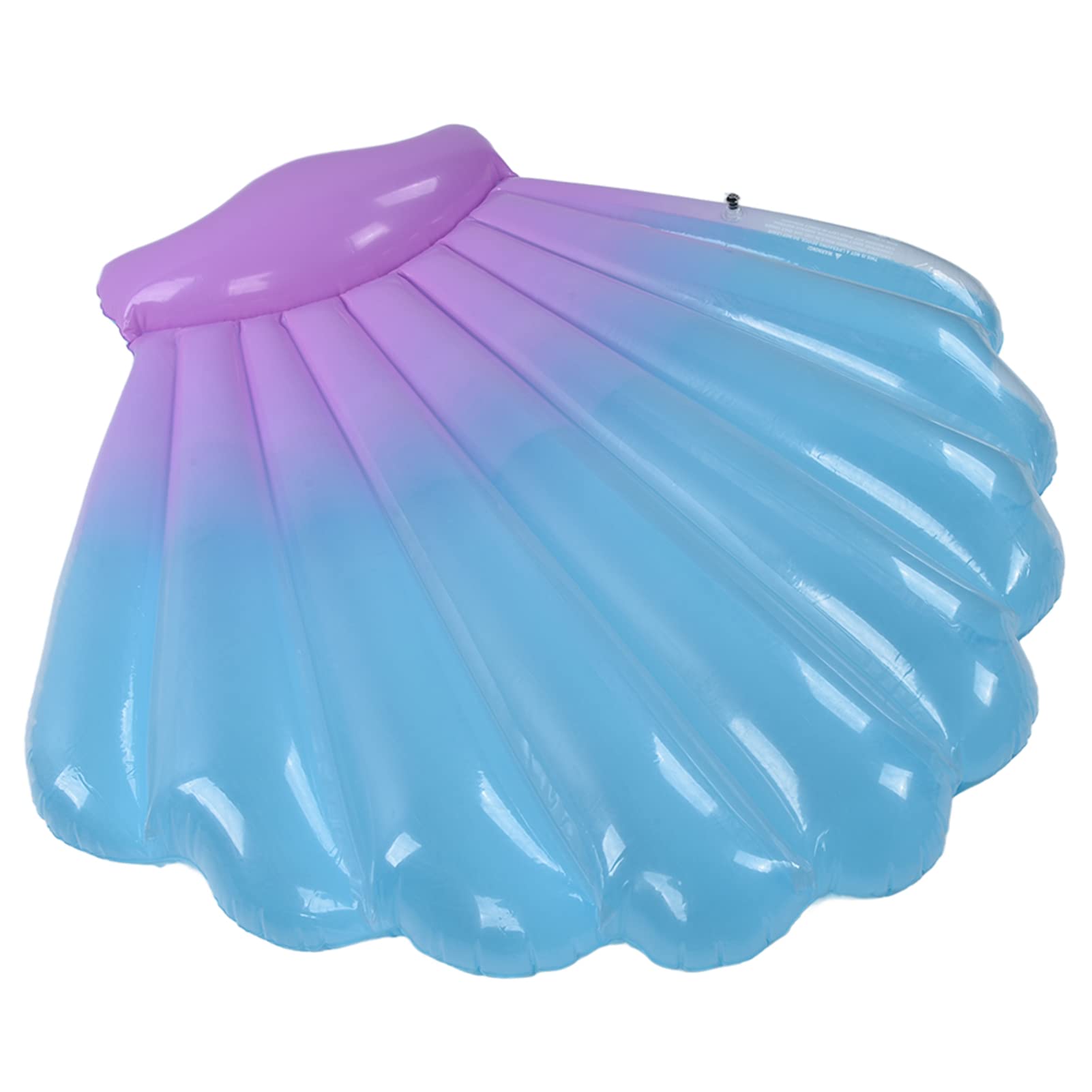 Aramox Łóżko Do Pływania Nadmuchiwane łóżko Do Pływania W Basenie W Kształcie Muszli PCV 145 X 140 Cm Przenośny Lekki Gładka Powierzchnia Basenu Plaża Jezioro Morze Dorośli Rodzina Użytku na Zewnątrz