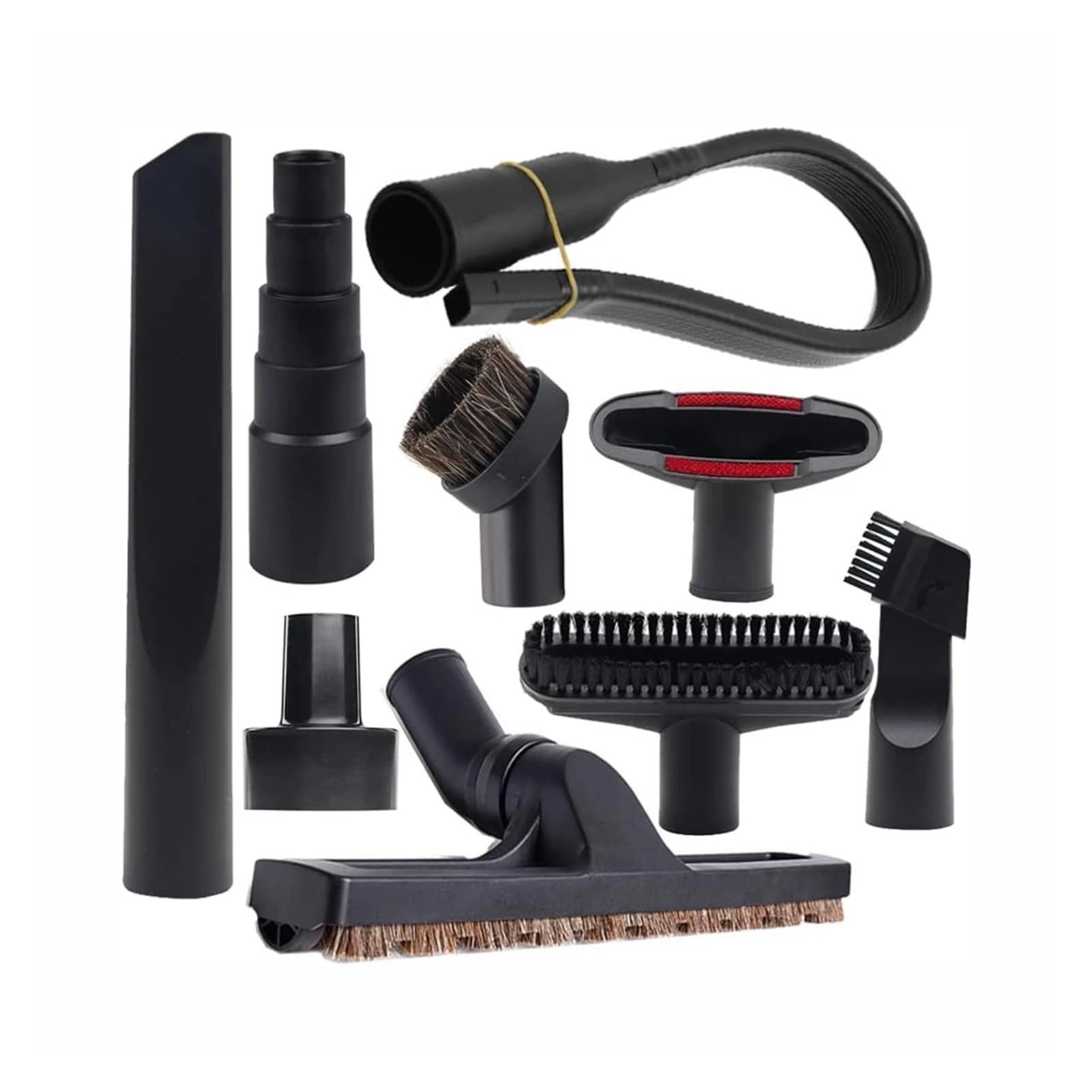 Accesorios universales for aspiradora, 9 Uds., compatibles con Shop Vac, Adaptador de Manguera Shop Vac de 2 1/2 Pulgadas a 1 1/4 Pulgadas, Herramienta de Cepillo de Piso for aspiradora