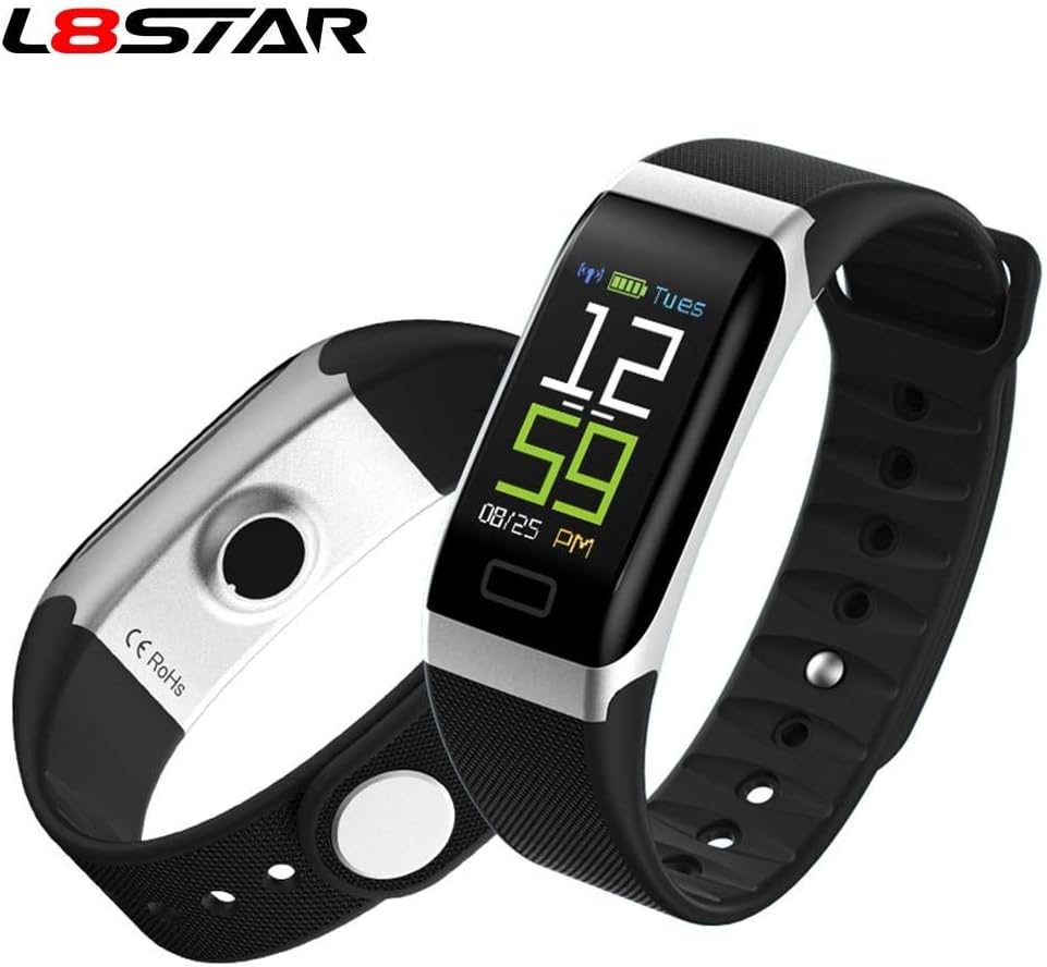 Amazon.com: L8STAR R7 USB carga Smart Band Heart Rate Fitness Tracker IP68  impermeable pulsera inteligente de presión arterial (azul) : Electrónica