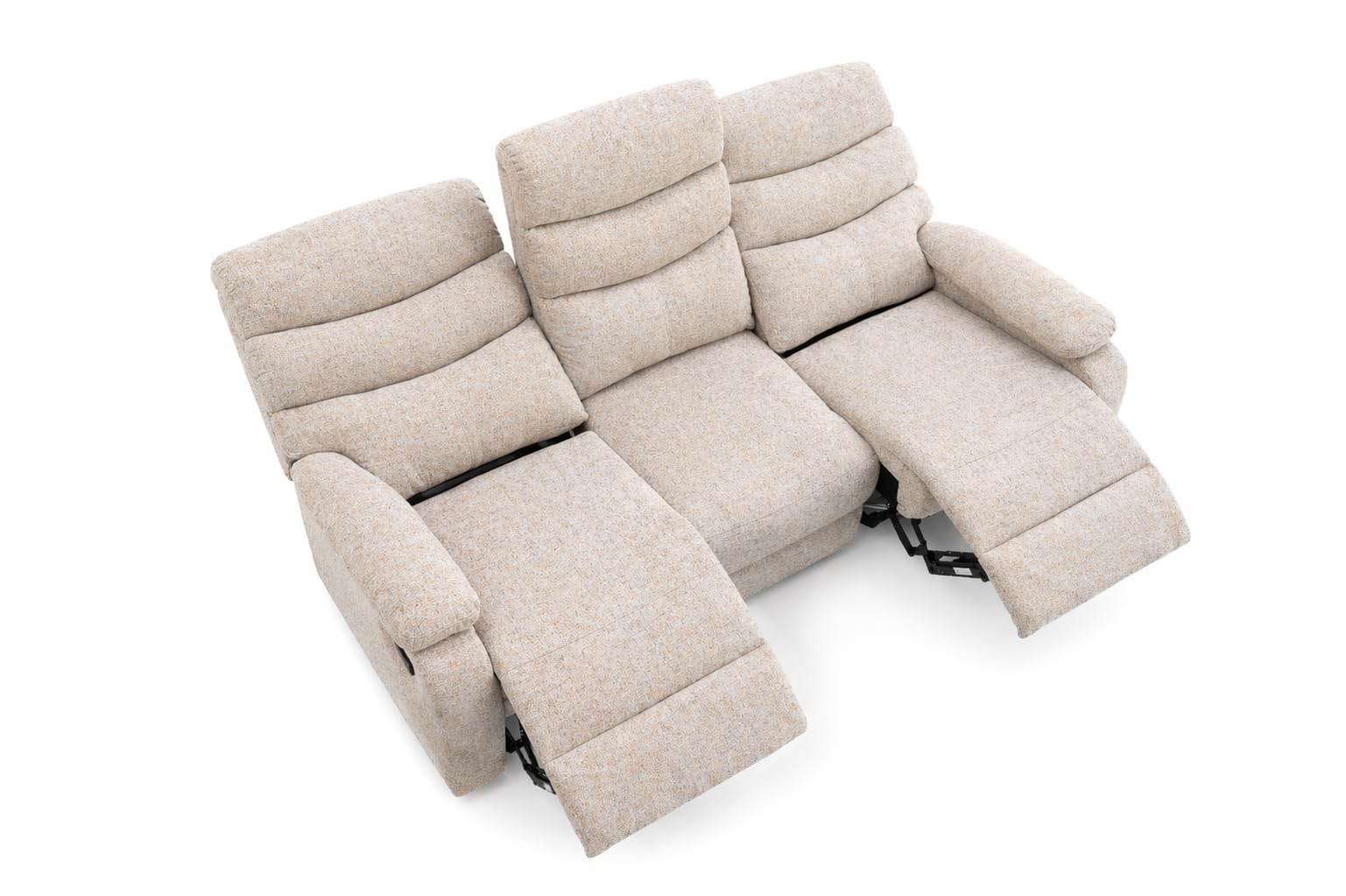 Buyqualia Sofá reclinable de 3 plazas Color Beige Claro