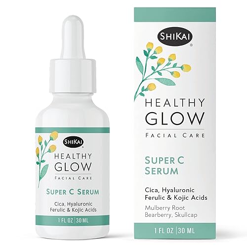 Miniatura 3 de ShiKai - Suero saludable Super C (1 onza) - Suero hidratante facial rico en antioxidantes con vitamina C, cica y ácido hialurónico - Disminuye la