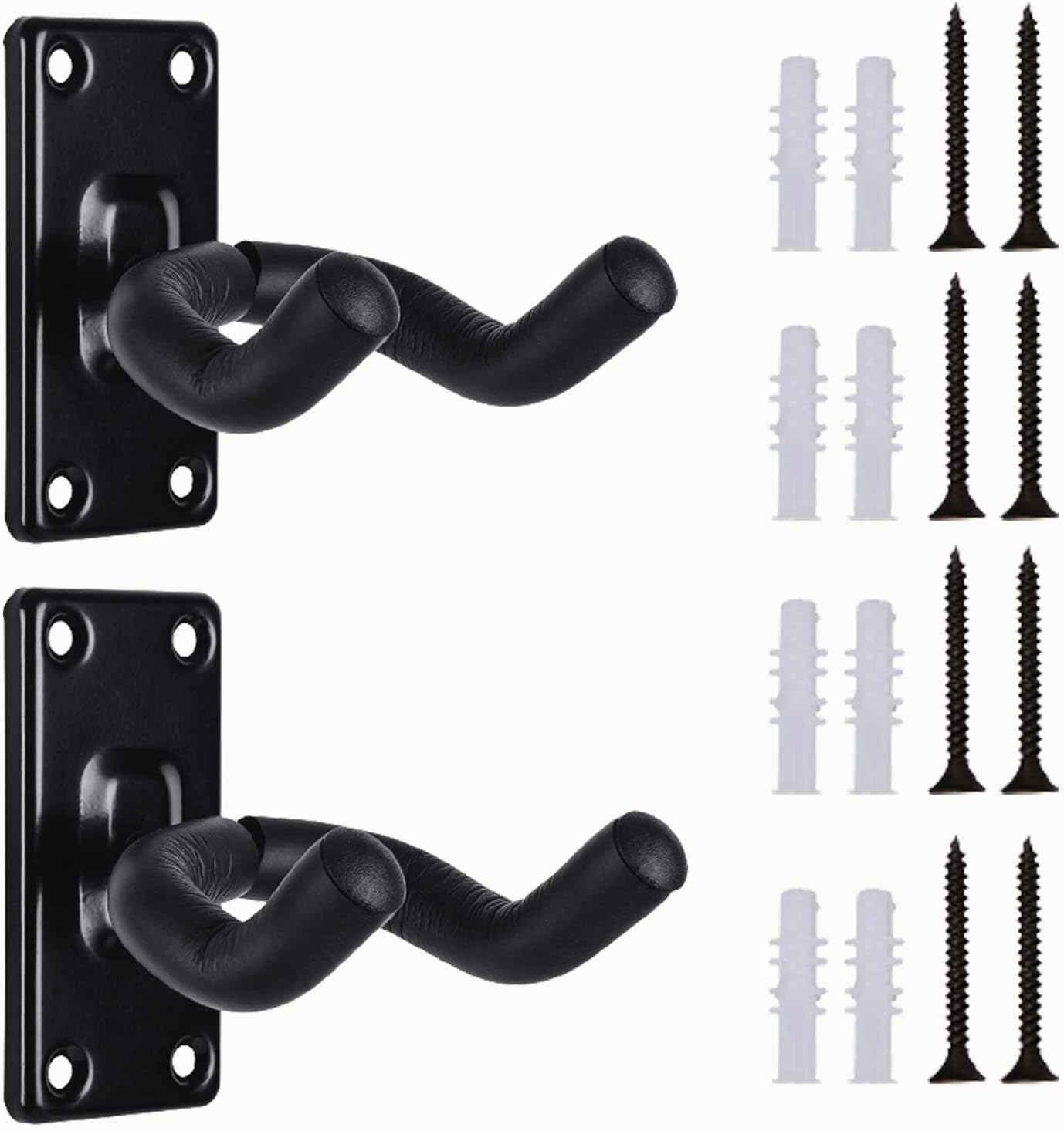 YouOKLight Premium Guitar Wall Mount Hanger, Protect Your Guitar with Soft Sponge Cover, 360 Degree Rotation, Holds up to 40 lbs, Perfect for Acoustic Electric Bass Classical Ukulele Guitars.