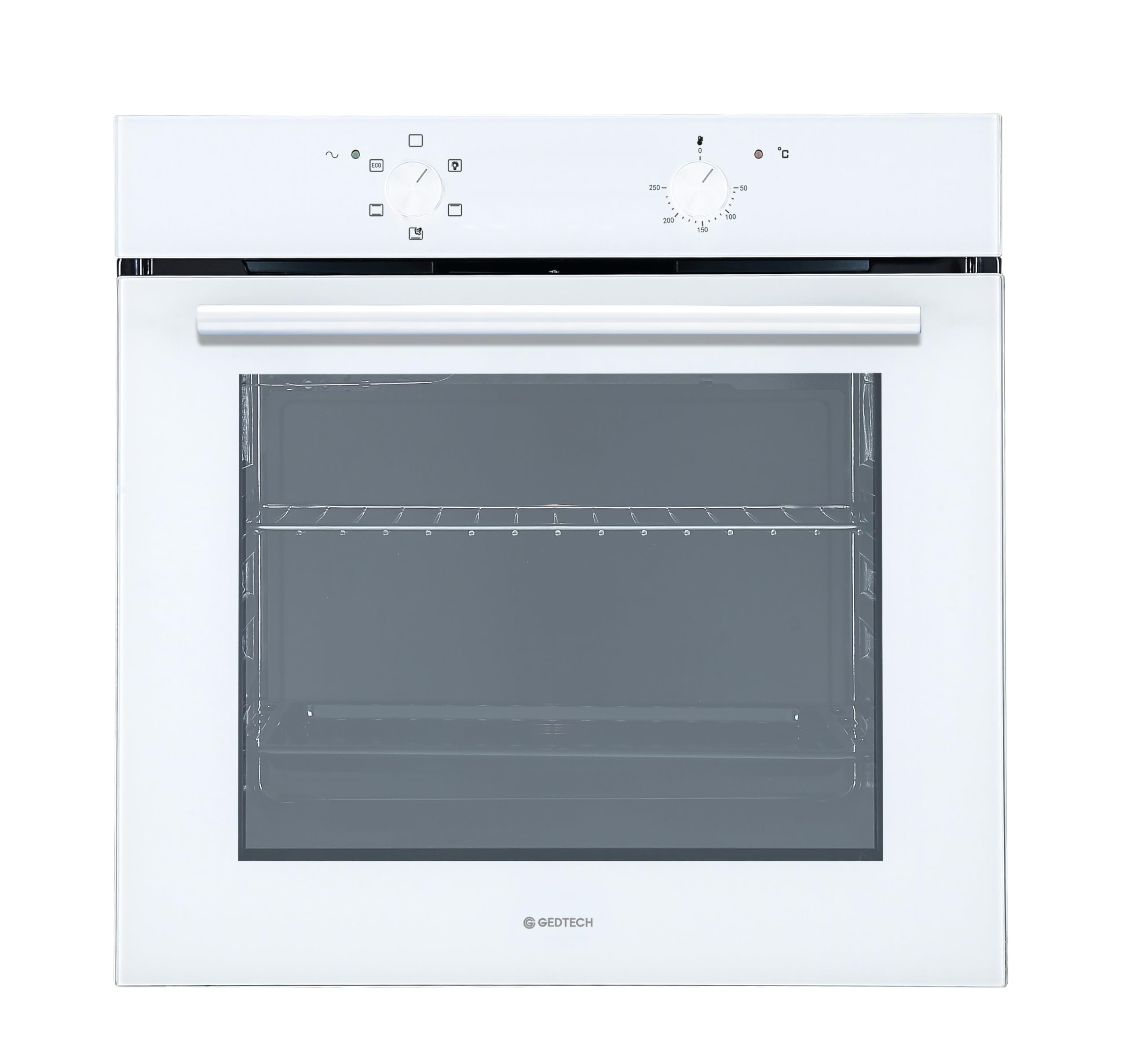GEDTECH Four encastrable multifonctions GFO76WH - 76L - Grill - Fonctions vapeur (Blanc)