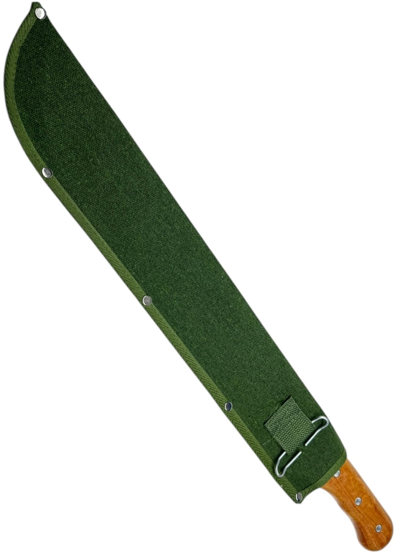 Machete con manico in legno e fodero in tela rinforzata 45 cm