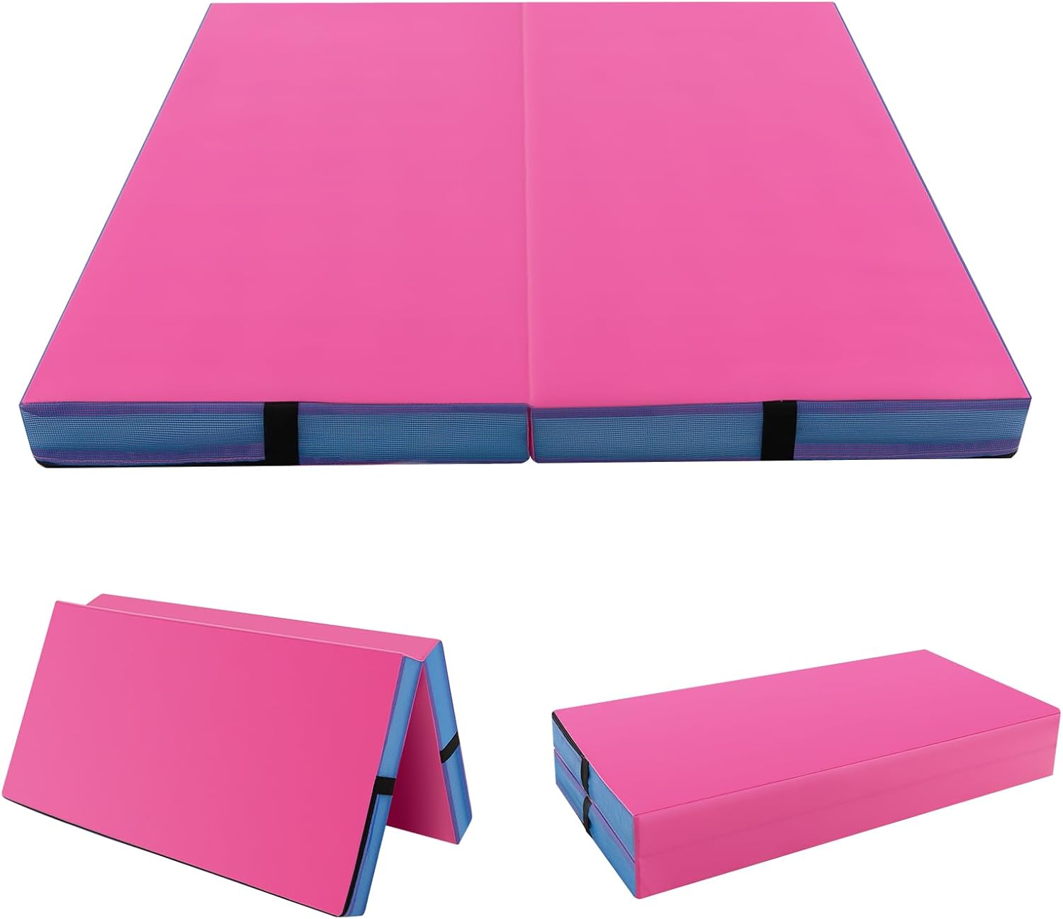 Giantex 4" Thick Folding Gymnastics Mat, 4' x 4' Tumbling Mat with