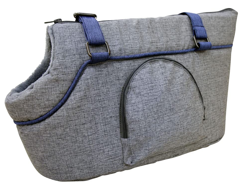 Kerbl Pet Tragetasche Marie, grau/blau 46x23x25cm