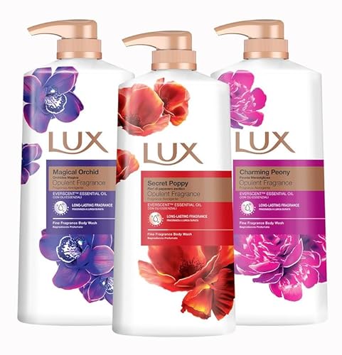 Lux Magical Orchid Body Wash 1L (1 Pack) & Secret Poppy BodyWash 1L (1 Pack) & Lux Charming Peony Body Wash 1L (1Pack) (Total 3 Packs) Lux Magical Orchid Body Wash 1L (1 Pack) & Secret Poppy BodyWash 1L (1 Pack) & Lux Charming Peony Body Wash 1L (1Pack) (Total 3 Packs)