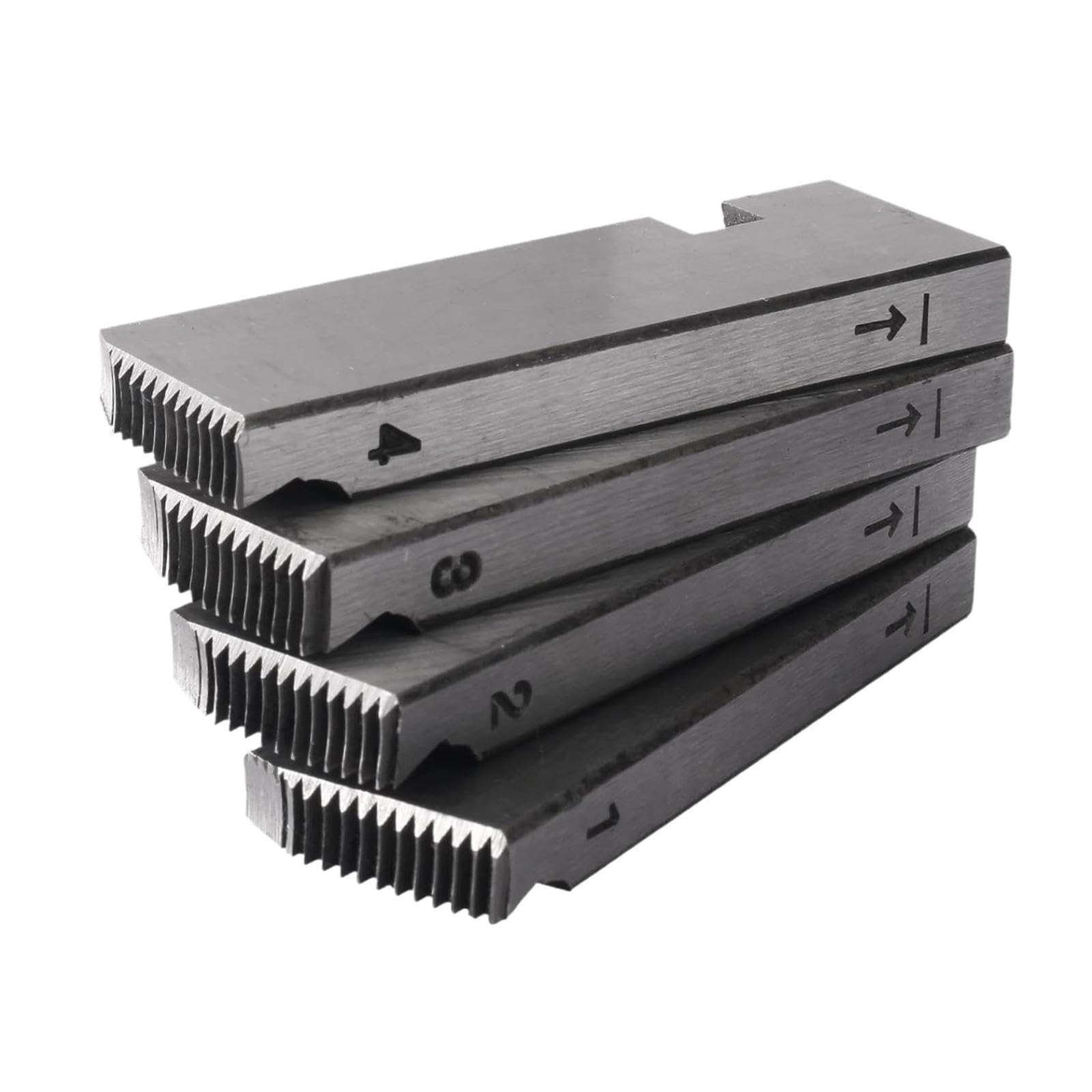 4 Piezas de Terrajas para Máquinas de Roscar 47745 de 1/2 Pulgada a 3/4 de Pulgada NPT Accesorios Multifuncionales para Cabezales de Roscar Universale