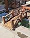 Produktbild Gartenbrückendeko aus Holz, kleine Teichbrücke 1,4 m/4,6 ft, bogenförmiger Teichsteg für die Terrasse im Außenbereich, rustikale Gartensteg-Landschaftsgestaltung