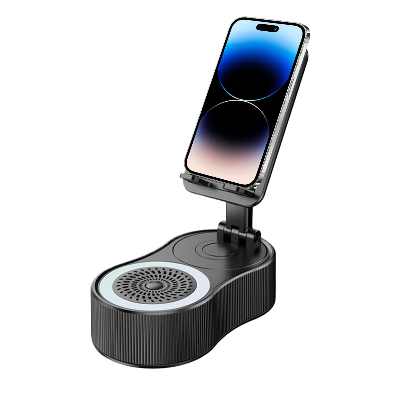 ① ワイヤレス誘導スピーカー　ブラック　スマホホルダー　LEDライト付き　未使用 Amazon.co.jp: ワイヤレス誘導スピーカー | ワイヤレス