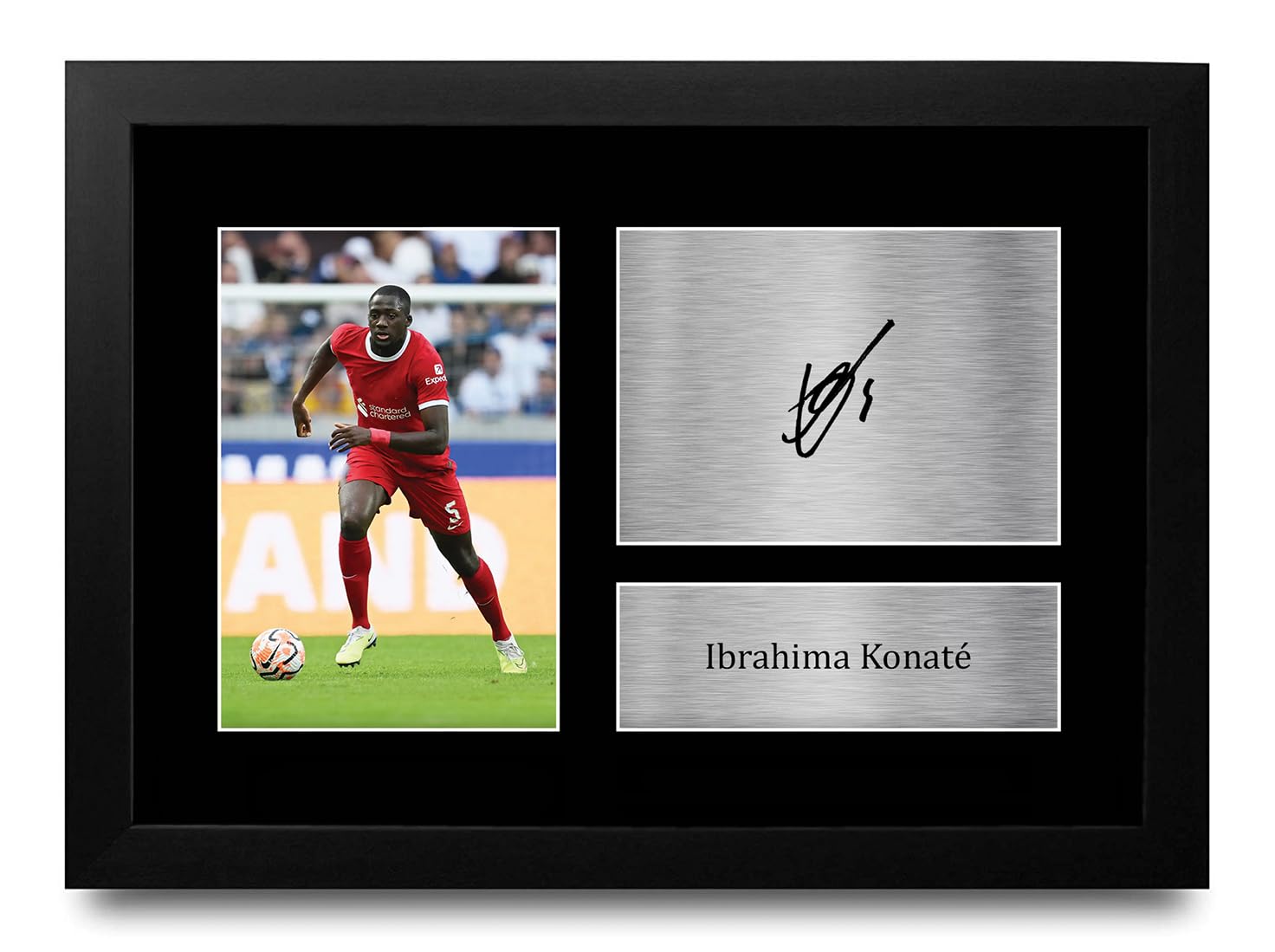 HWC Trading FR A4 Ibrahima Konate Gifts Printed Signed Autograph Picture for Football Fans and Supporters - A4 Framed — image 1