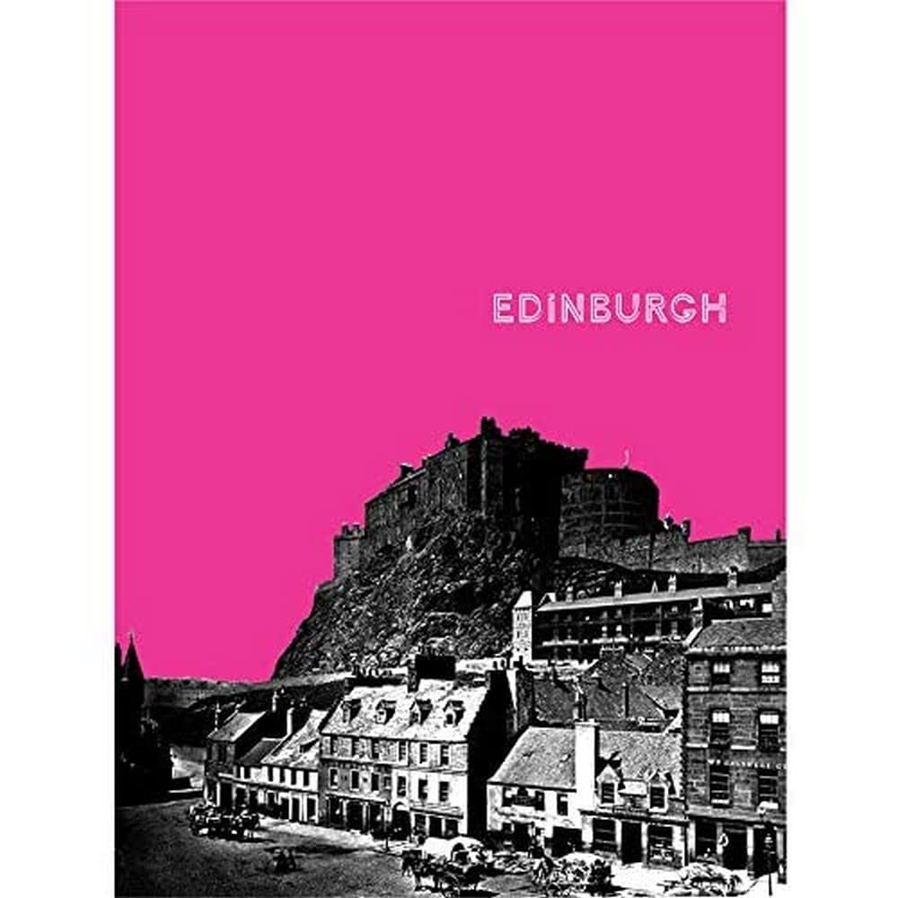 Wee Blue Coo Grassmarket Edinburgh Scotland Scottish Landmark Pink Art Print
