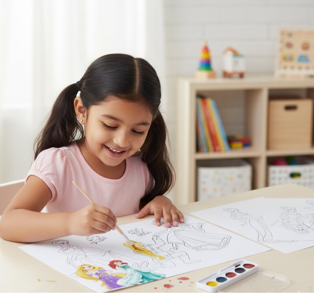 KRySt Poster Color Set with Sketch Sheets for Kids | Pack of Art and Drawing Supplies for Creative Learning, Hobbies, and Birthday Return Gifts (Poster Art Set)