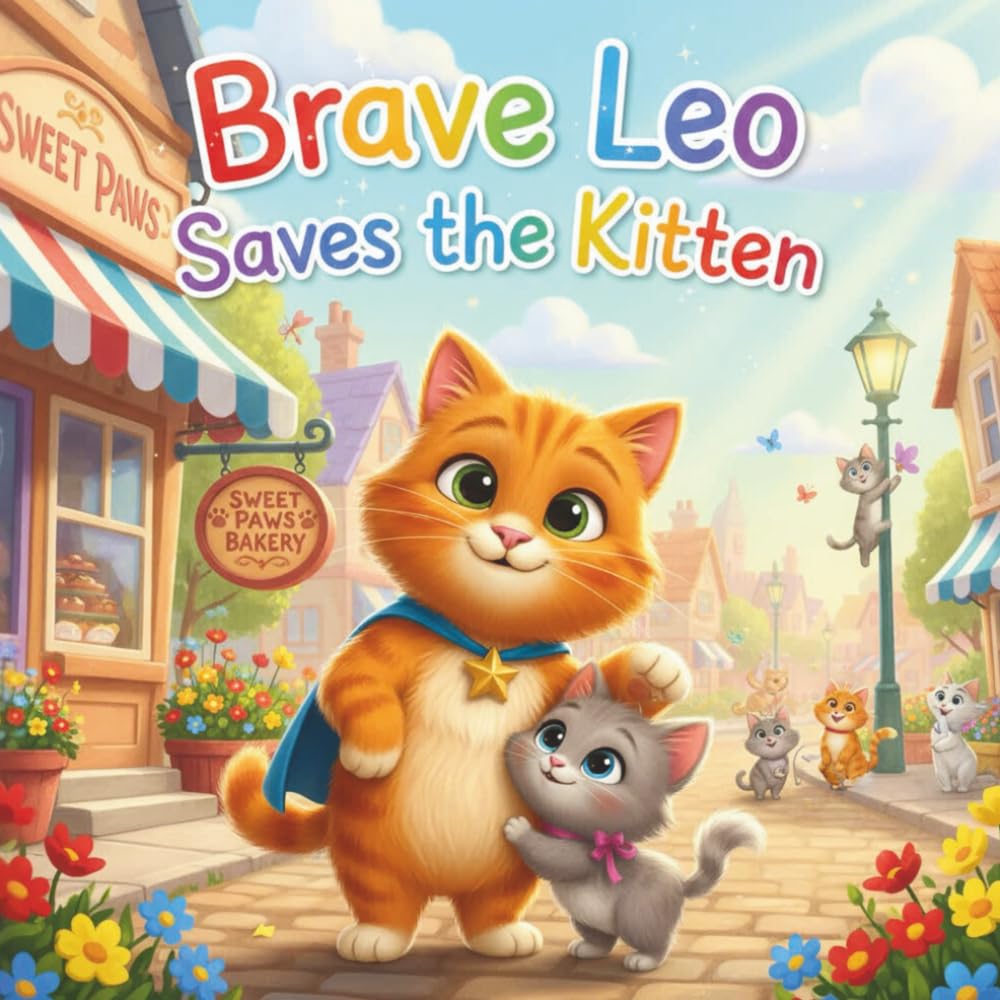 Brave LEO Saves the Kitten: A cute story about Leo the brave cat who saves a little kitten named Mimi